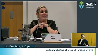 Ordinary Meeting of Council - Speed Bylaws - 21st September 2021 - Part 2