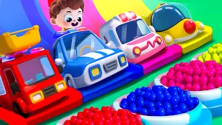 Car Garage Adventure | Learn Colors with Little Cars | Nursery Rhymes & Kids Songs | BabyBus