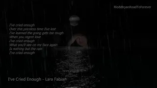 I've Cried Enough by Lara Fabian with lyrics