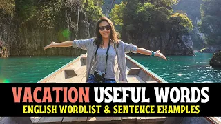 🏝️ Vacation Vocabulary in English | Wordlist + Sentence Examples | LearningEnglishPRO #learnenglish