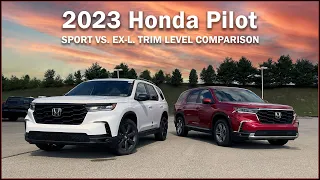 What's Different Between The Sport & EX-L? 2023 Honda Pilot | Trim Comparison