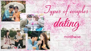 Types of couples dating monthwise 🥂❤️