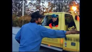 Brandon DiCamillo gets fired from tow truck job (Viva La Bam)