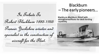 Blackburn Aircraft of the 1920s & 1930s a long patrol (& introduction)