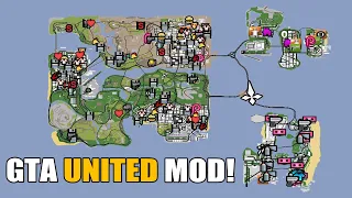 All Three GTA Maps in One Game (Liberty City, Vice City, San Andreas) - New GTA UNITED Mod