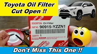 Toyota Oil Filter 90915-YZZN1 Oil Filter Cut Open