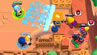 OP TEAM TRAP & BROKE NOOBS!| Brawl Stars Funny Moments & Glitches & Fails #933