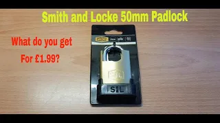 Smith & Locke 50mm padlock easy open.