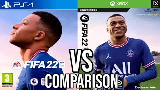 FIFA 22 PS4 Vs Xbox Series XS