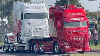 Retro Truck Show 2023 🇬🇧 Warwick Gaydon UK | Part 3 Scania V8, DAF, Volvo, Renault open pipes sound