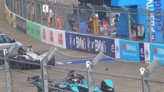 Formula E 2021 Berlin start crash