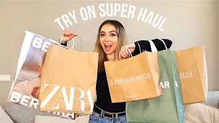 TRY ON SUPER HAUL + NOVEDADES EN TIENDA  *ZARA, PULL, STRADIVARIUS, BERSKHA*