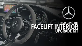 Mercedes GLC 63 AMG Digital instrument cluster, android tab and 2020 steering wheel install