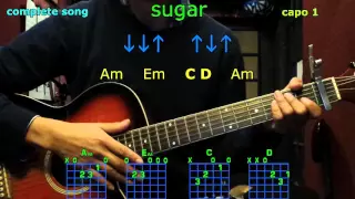 sugar robin schulz guitar chords