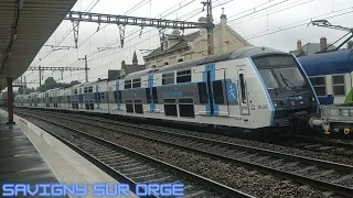 Trains Corail, MI2N IDFM, Z2N, FRET et plein d'autre trains en gare de Savigny sur Orge