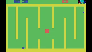 Atari 2600 Game:  Arcade Golf  - Miniature Golf (1977 Atari)