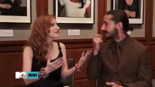 Shia LaBeouf & Jessica Chastain discuss "Nymphomaniac"