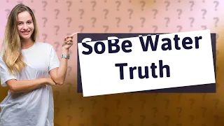 Is SoBe water good for you?
