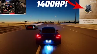 Gran Turismo 7 - This 1400HP Engine Swap is INSANE! Porsche GT4 w/351 Windsor Goes Roll Racing!