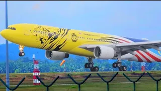 20 MINS SPECTACULAR Plane SPOTTING of LANDINGS | Kuala Lumpur International Airport [KUL/WMKK]