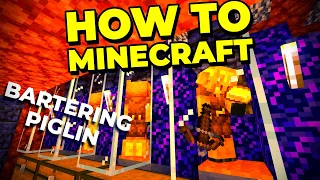 Simple and Efficient Piglin Bartering Farm for Minecraft 1.16.5 - How to Minecraft #64