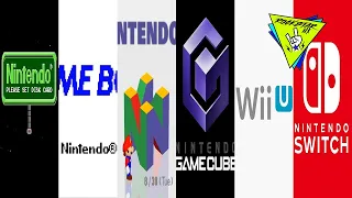 EVOLUCION DE NINTENDO STARTUPS SCREENS (1989-2023)