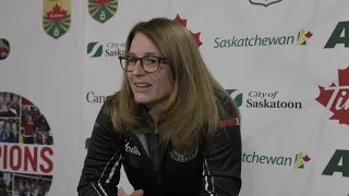 Media Scrum - Women's Tiebreaker 1 - 2021 Tim Hortons Curling Trials