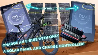 eBike | Charge an eBike with ONLY a Solar Panel