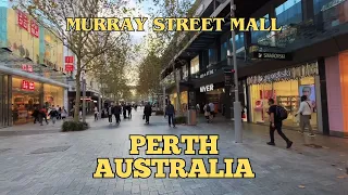 Exploring Perth Australia: A City Walking Tour of Murray Street Mall July 2023