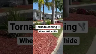 Where NOT to hide from a tornado. #shorts #tornado #survival