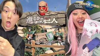 ATRACCIÓN DE SHINGEKI NO KYOJIN EN UNIVERSAL STUDIOS JAPAN🌍+ COMPRITAS😛