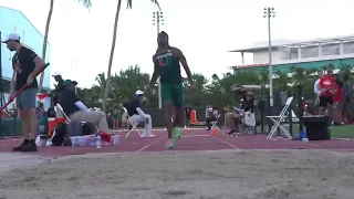 Miami Triple Jump School Record