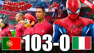 FIFA 23 - RONALDO, MESSI, SPIDER MAN ALL STARS PLAYS TOGETHER | PORTUGAL vs ITALY