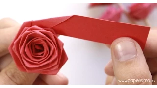 🌹 How do roses with a strip of paper (type quilling)