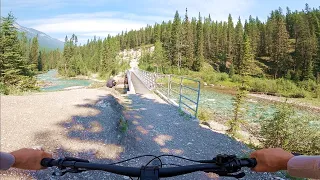Mountain Biking Banff Spray River Loop Trail in Banff