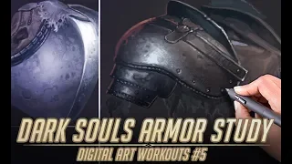 Dark Souls Armor Material study - Digital Art Workouts #5