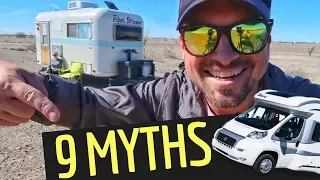 RV LIVING: 9 MYTHS of BOONDOCKING