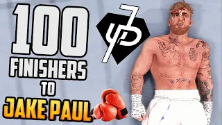 100 Finishers to Jake Paul! - WWE 2K22