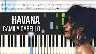 How to play Camila Cabello - Havana - on the piano - Tutorial - Igor Platonov | Sheets Music