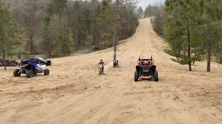 MPI TURBO YXZ1000R vs TUNED TURBO S RZR — bull gap hill climb Mio, Mi