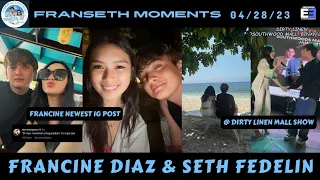 FRANCINE DIAZ & SETH FEDELIN - INSTAGRAM UPDATE + FRANSETH DUET @ DIRTY LINEN MALL SHOW #franseth