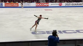 Alexandra Trusova, "Cruella", GP Skate America 2021, free skate run through, Las Vegas