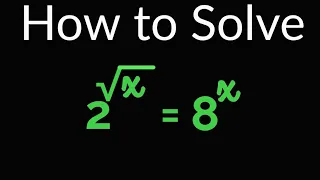 How to Solve? || Exponential Equation || Nice Algebra Problem