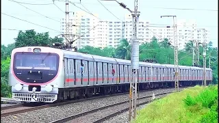 Kharagpur-Howrah BEML made 9 Car EMU train of South Eastern Railways