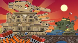 Blow up the KV-44-Patriot - Cartoons about tanks