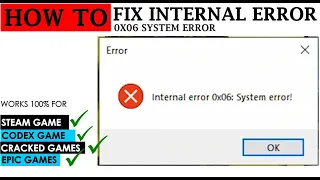 Fix Internal Error 0x06 System Error for All Games and Apps | assetto corsa internal error 0x06