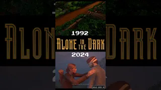 Alone in the Dark - 1992 vs 2024 #aloneinthedark #aitd #retrogaming #dosgames #remake #comparison