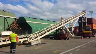 Установка разгрузки вагонов - хопперов - 500 m3/час / Train wagon unloading 500 m3/h