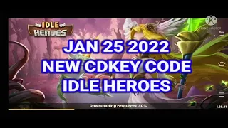 JAN 25 2022 NEW CDKEY CODE FOR IDLE HEROES