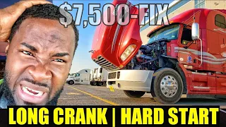 Volvo Mack Truck Long Crank Hard Start Problem, Mp8 or D13 Engine.